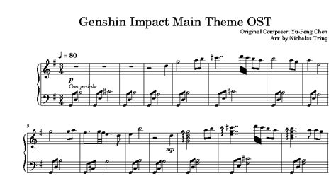 Genshin Impact Main Theme Piano Tutorial Pianotify