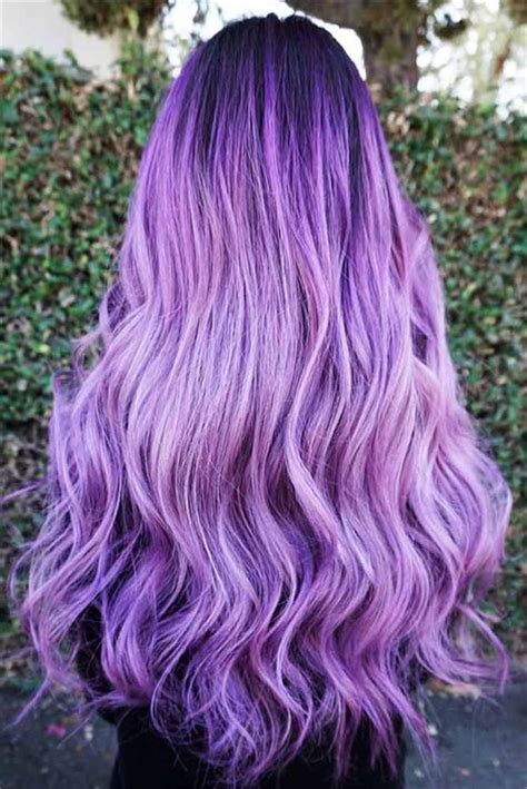 80 Chic Ombre Lavender Hairstyles With Highlights Trend In 2019 Light Purple Hair Pastel
