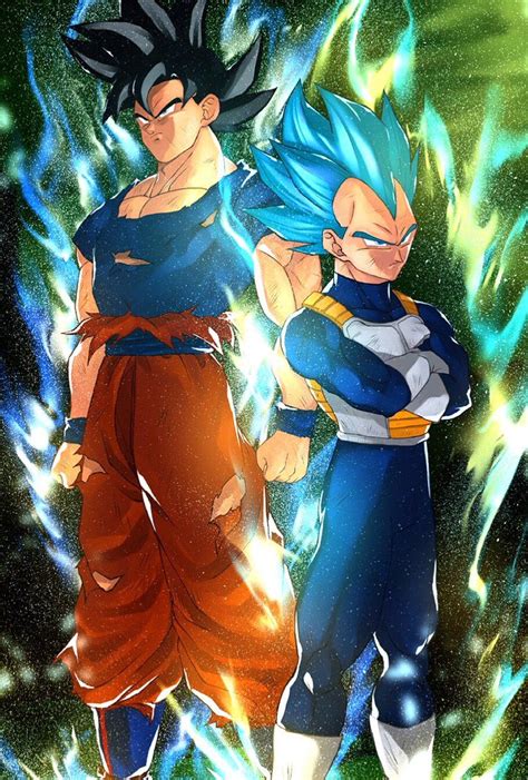 A battle like no other. Ultra instinct Goku and Super Saiyan God Vegeta. | Anime dragon ball super, Dragon ball super ...