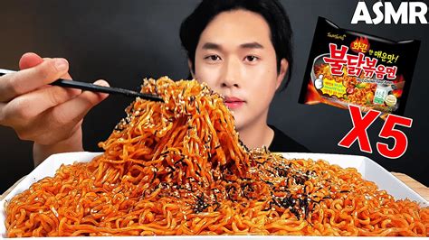 Fire Noodles Challenge🔥 Mukbang Kimchi Wrapped 불닭볶음면 챌린지 Pagkain Ng Korea Asmr Eating Show