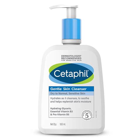 Buy Cetaphil Gentle Skin Cleanser For Dry Normal Sensitive Skin 500ml