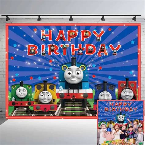 Thomas And Friends Birthday Party Supplies Backdrop Banner Background Ft Picclick