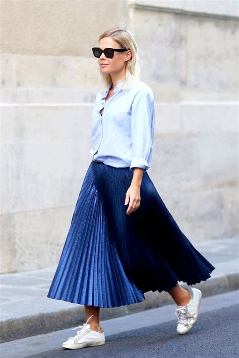 3 Stylish Ways To Wear A Pleated Midi Skirt Bloglovin Fashion Looks Lindos Looks Saias