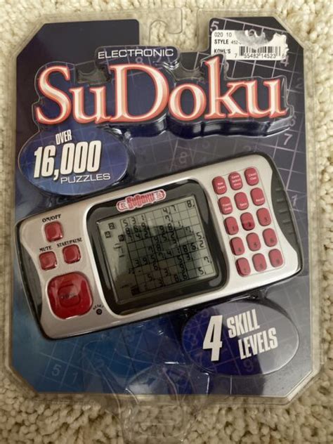 Excalibur Electronic Sudoku Handheld Pocket Portable Travel Gamenew