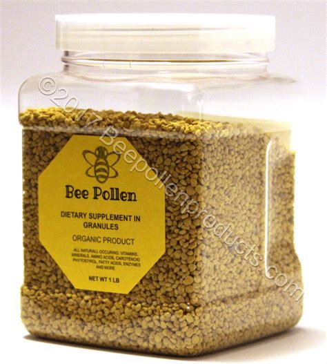 Bee Pollen 100 Pure Organic Bee Pollen Granules 1 Lb Fda Certified