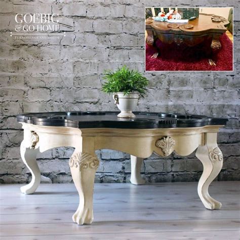 Van Dyke Glazed Antique White Coffee Table General Finishes Design Center