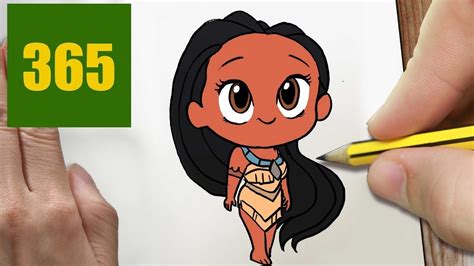 How To Draw A Pocahontas Cute Easy Step By Step Drawing Lessons For
