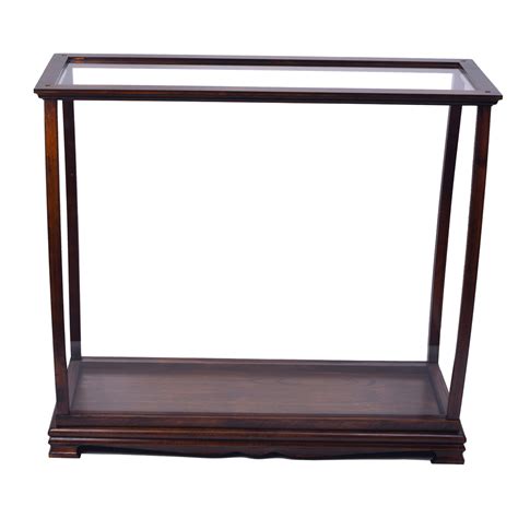 Old Modern Handicrafts Table Top Display Case Classic Brown