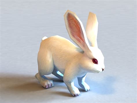 White Rabbit 3d Model 3ds Max Files Free Download Modeling 36972 On
