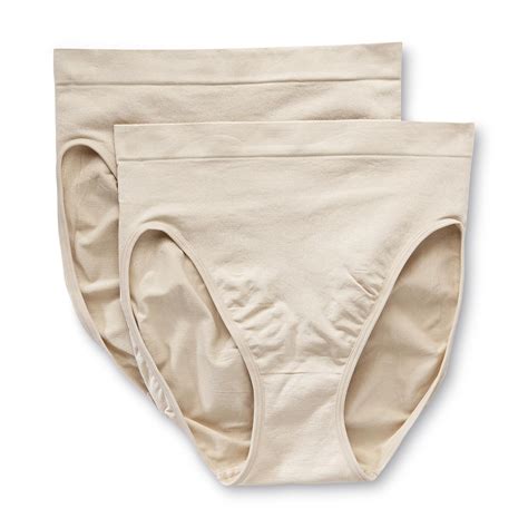 maidenform women s 2 pack everyday control hi cut panties