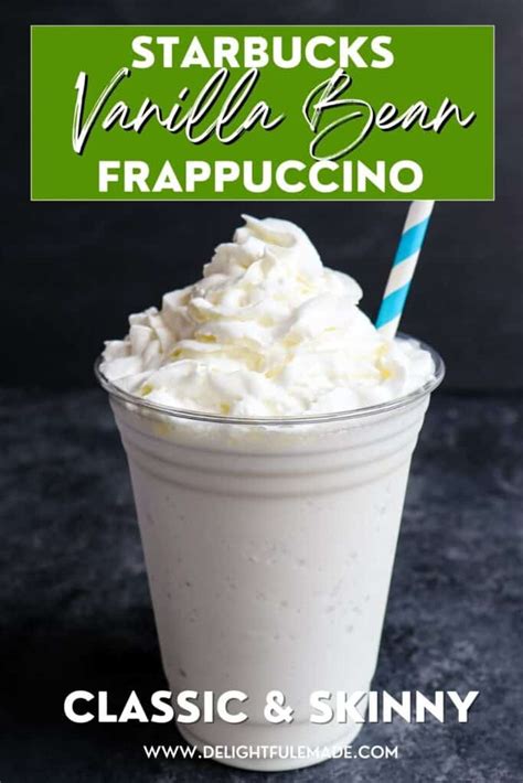 How To Make Starbucks Vanilla Bean Frappuccino Recipe Besto Blog
