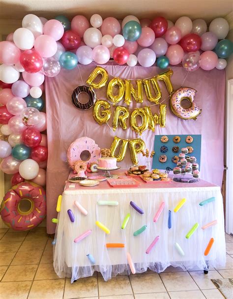 Donut Grow Up Birthday Party Balloon Garland 1st Birthday Donut