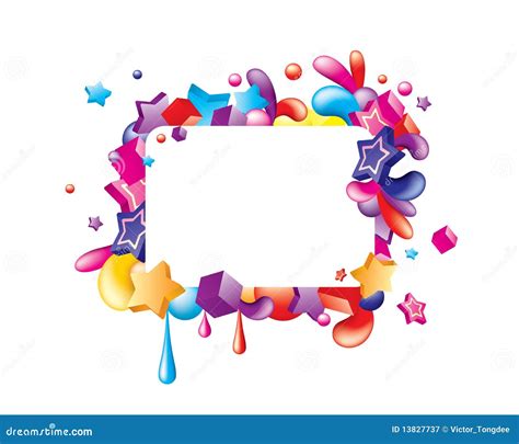 Colorfulframe Stock Vector Illustration Of Colourful 13827737