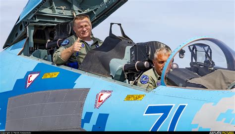 71 Ukraine Air Force Sukhoi Su 27 At Gdynia Babie Doły Oksywie