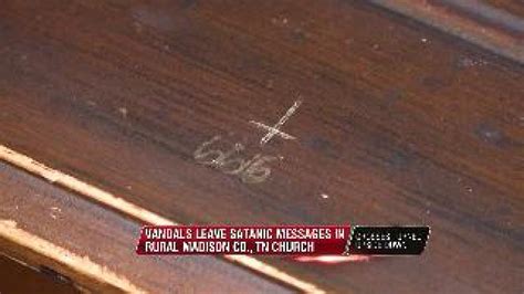 Vandals Leave Satanic Messages In Church