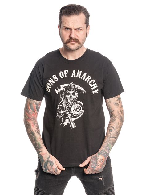 Sons Of Anarchy Reaper Logo Herren T Shirt Schwarz Napo Shop Der