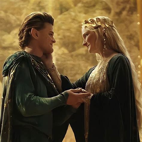 Elrond And Galadriel Icon The Rings Of Power In 2022 Power Ring