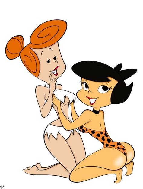 Flintstones Dykes 33 Betty Rubble And Wilma Flintstone Lesbian Art