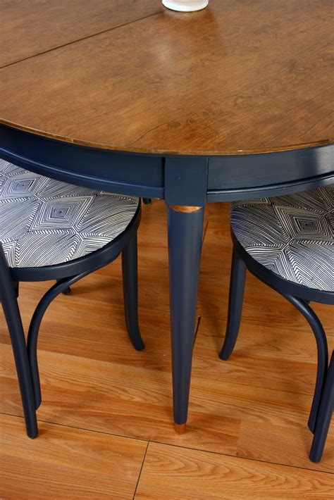 Get the best deals on blue dining room sets. Roots and Wings Furniture Blog: No. 118 Navy Blue Dining Table & Chairs