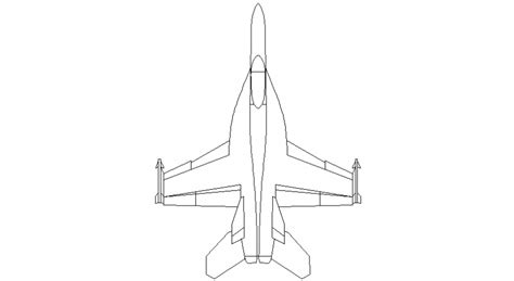 Jet Plane Drawings 2d View Of Transportation Blocks Dwg File Cadbull
