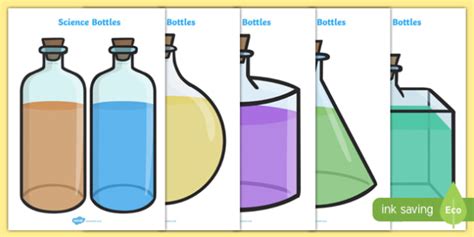 Science Lab Role Play Chemical Bottles