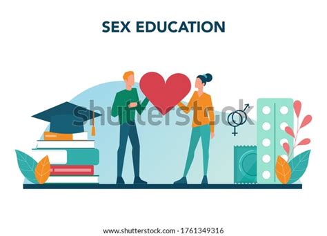 Sexual Education Concept Sexual Health Lesson Stock Vector Royalty Free 1761349316