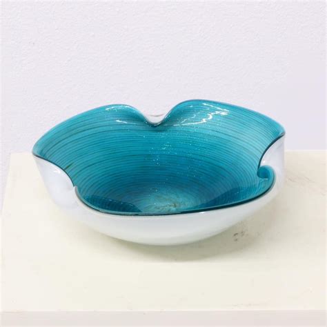 Vintage Italian Murano Swirl Art Glass Bowl Art Glass Bowl Glass Bowl Glass Art