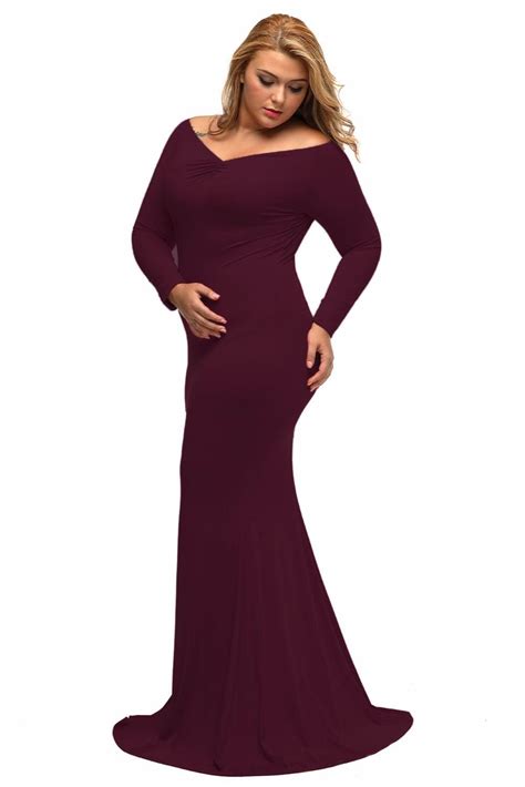 Plus Size Maternity Maxi Dress With Sleeves Ideas Prestastyle