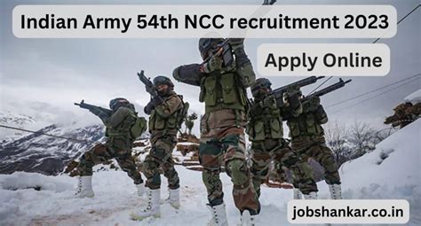 Indian Army 54th Ncc Recruitment 2023 Apply