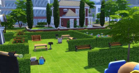 Newcrest Community Park Sims 4 Lot Bri Ks Dusky Illusions