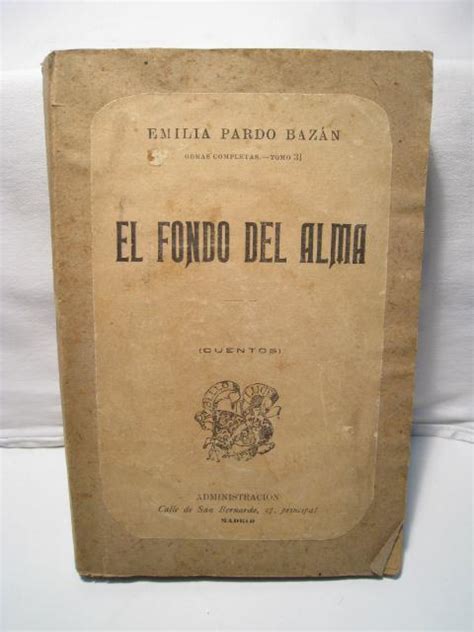 El Fondo Del Alma By Pardo Bazan Emilia Crapze Libros