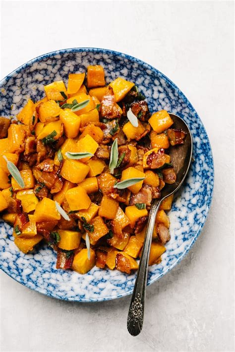 Roasted Butternut Squash With Bacon Our Salty Kitchen