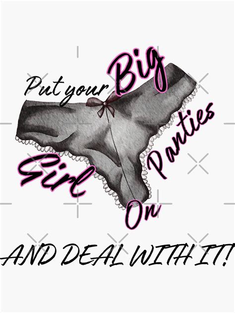 big girl panties sticker for sale by reereedesigns redbubble