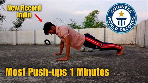 Most Push Ups In 1 Minute World Record Perfect Form Youtube