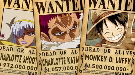 Top 10 Highest Known Bounties In One Piece Chapter 903 Youtube