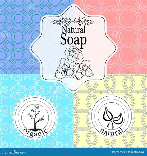 Vector Set Of Seamless Patterns Labels And Logo Design Templates For