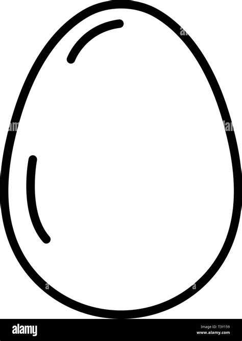Whole Fresh Egg Icon Outline Style Stock Vector Image Art Alamy