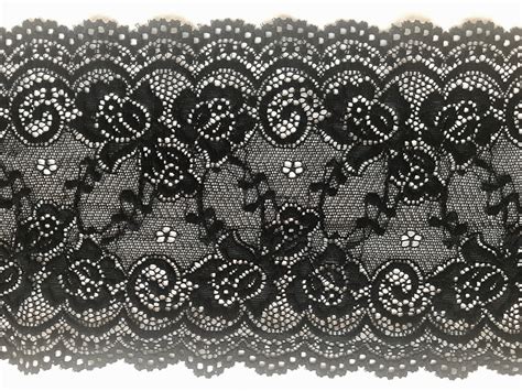 Black Stretch Lace Wide 155 Cm6 French Lingerie Craft Bridal Sew