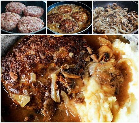 They're best eaten with rice or mashed potatoes. Southern Hamburger Steaks with Onion Mushroom Gravy!