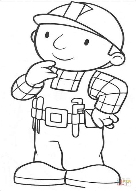 This is the great thing about the downloadable and printable images on our site, you can download the same pic over and over and see how your young ones improve. Bob Is Thinking coloring page | Free Printable Coloring Pages