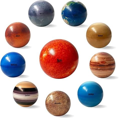 10 Bolas De Estrés De Sistema Solar Bola De Planeta Galaxia Bola