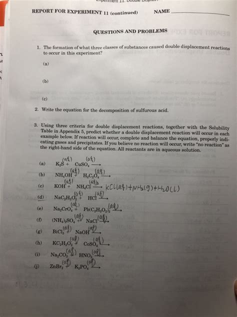 Solved Report For Experiment 11 Continued Name Questions