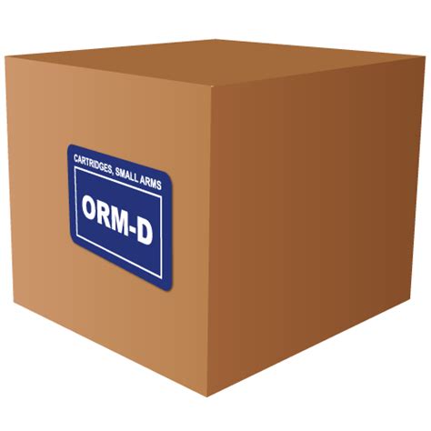 Fsms generates a laser printable label. Cartridges, Small Arms ORM-D Stickers