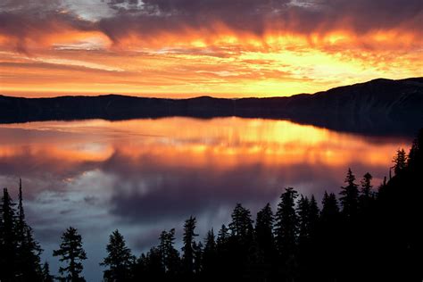 Crater Lake At Sunrise Crater Lake Photograph By Michel Hersen Fine