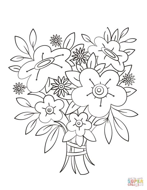 64,000+ vectors, stock photos & psd files. Flowers Bouquet coloring page | Free Printable Coloring Pages