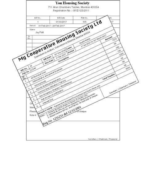 Generating monthly maintenance bill, receipts, making bunch and distributing door to door, collecting gst bill format in excel. Online Housing Society Billing system | Bulk Invoice ...