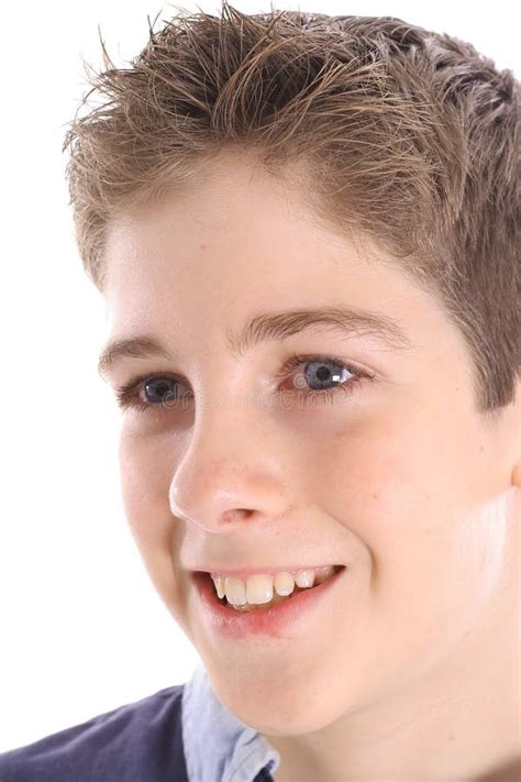 Happy Young Boy Profile Shot Stock Photo Image Of Youth Model 3665220
