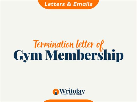 Gym Membership Termination Letter 4 Templates Writolay