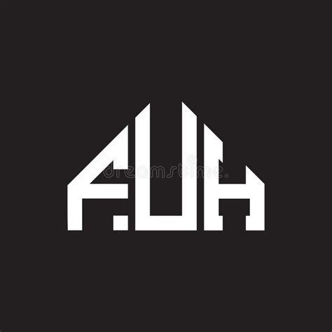Fuh Letter Logo Design On Black Background Fuh Creative Initials
