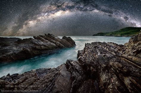 Photograph Milky Way Rises Over The Ocean By James Cause On 500px